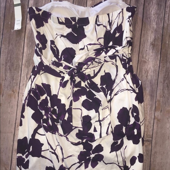 Purple/white floral pocket dress size 13 NWT - Picture 2 of 4
